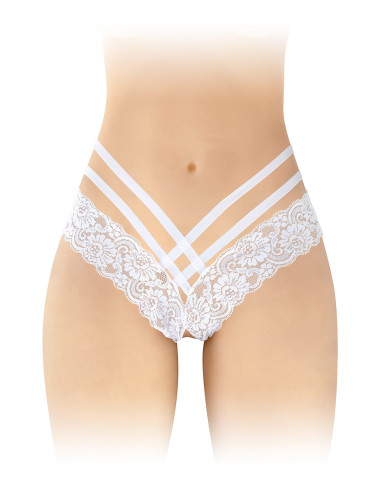 Tanga ouvert Anne - blanc