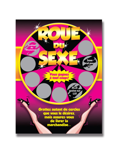 Carte à gratter roue du sexe