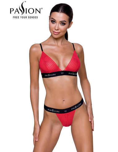 Ensemble lingerie Glamis - Rouge et noir