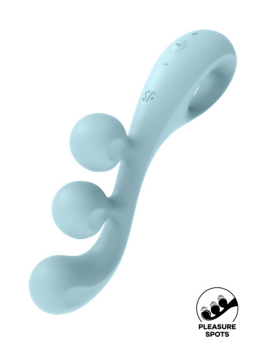 Multi-vibromasseur Tri Ball 2 bleu - Satisfyer